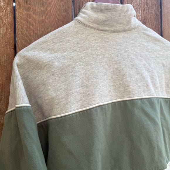 MIXED THREADS Women’s Gray Green 1/4 Zip Pullover Sweatshirt Size Medium - Picture 8 of 10